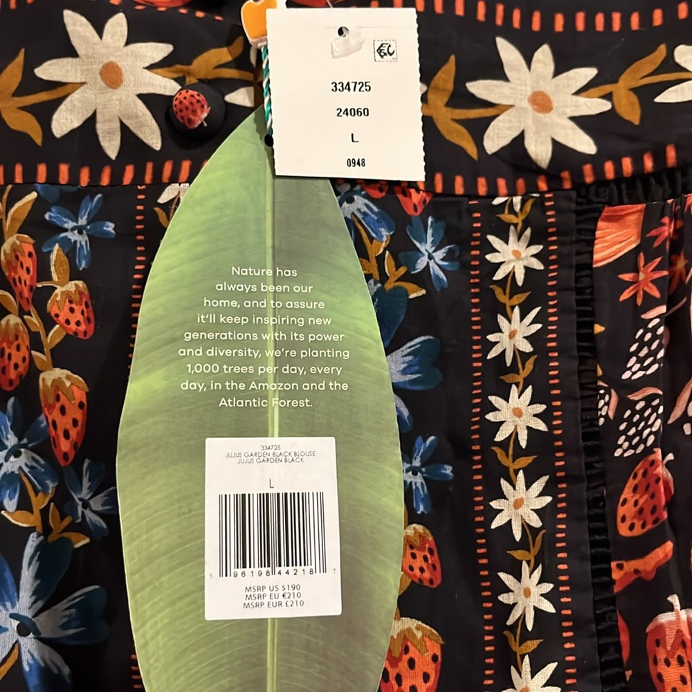 FARM RIO Jujus Garden Floral Blouse - Picture 8 of 11
